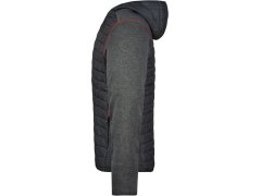 Daiber JN 772 Pánská pletená hybridní bunda 02.0772 grey melange/anthracite melange 7