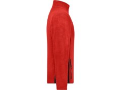 Daiber JN 842 Pánská pracovní mikrofleecová bunda - Strong 02.0842 red/black 7