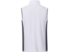 Daiber JN 856 Pánská pracovní fleecová vesta - Strong 02.0856 white/carbon 5