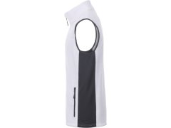 Daiber JN 856 Pánská pracovní fleecová vesta - Strong 02.0856 white/carbon 6