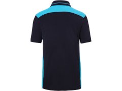 Daiber JN 858 Pánské pracovní piqué polo - Color 02.0858 navy/turquoise 1