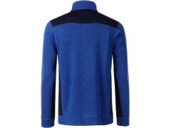 Daiber JN 862 Pánská pracovní bunda pletený fleece - Strong 02.0862 royal melange/navy 8