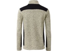 Daiber JN 862 Pánská pracovní bunda pletený fleece - Strong 02.0862 stone melange/black 4