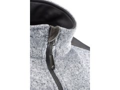 Daiber JN 862 Pánská pracovní bunda pletený fleece - Strong 02.0862 carbon melange/black 1
