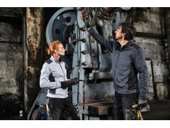 Daiber JN 862 Pánská pracovní bunda pletený fleece - Strong 02.0862 carbon melange/black 5
