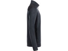 Daiber JN 862 Pánská pracovní bunda pletený fleece - Strong 02.0862 carbon melange/black 7