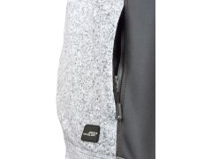 Daiber JN 862 Pánská pracovní bunda pletený fleece - Strong 02.0862 carbon melange/black 8