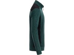 Daiber JN 862 Pánská pracovní bunda pletený fleece - Strong 02.0862 dark green melange/black 3