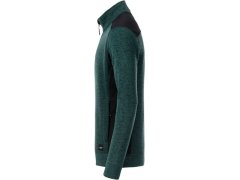 Daiber JN 862 Pánská pracovní bunda pletený fleece - Strong 02.0862 dark green melange/black 5