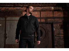 Daiber JN 864 Pánská pracovní fleece bunda 1/2 zip - Strong 02.0864 navy/navy 4