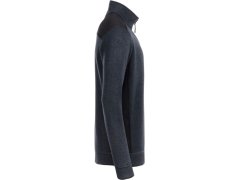Daiber JN 864 Pánská pracovní fleece bunda 1/2 zip - Strong 02.0864 carbon melange/black 3