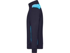 Daiber JN 870 Pánská pracovní mikina - Color 02.0870 navy/turquoise 5