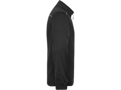 Daiber JN 898 Pánská pracovní pletená fleece bunda - Solid 02.0898 black/black 1