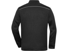 Daiber JN 898 Pánská pracovní pletená fleece bunda - Solid 02.0898 black/black 7