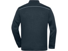 Daiber JN 898 Pánská pracovní pletená fleece bunda - Solid 02.0898 navy/navy 1
