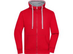 Daiber JN 963 Pánská mikina s&nbsp;kapucí "Lifestyle" 02.0963 red/grey heather 1