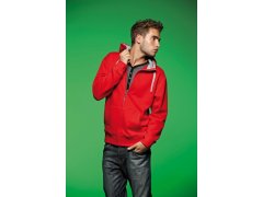 Daiber JN 963 Pánská mikina s&nbsp;kapucí "Lifestyle" 02.0963 red/grey heather 5