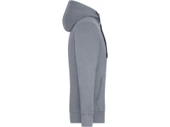 Daiber JN 963 Pánská mikina s kapucí "Lifestyle" 02.0963 grey melange/navy 3