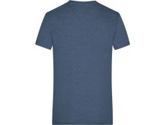 Daiber JN 974 Pánské melírované tričko s výstřihem do V 02.0974 blue melange 1