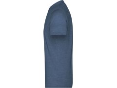 Daiber JN 974 Pánské melírované tričko s výstřihem do V 02.0974 blue melange 5