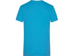 Daiber JN 974 Pánské melírované tričko s výstřihem do V 02.0974 turquoise melange 1