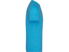 Daiber JN 974 Pánské melírované tričko s výstřihem do V 02.0974 turquoise melange 8