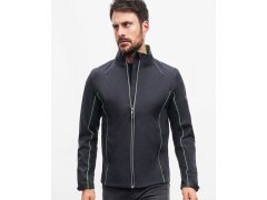 Daiber JN 1122 Pánská softshell bunda s&nbsp;odepínacími rukávy 02.1122 black/red 7