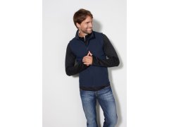Daiber JN 1128 Pánská 2-vrstvá promo softshellová vesta 02.1128 nautic blue/navy 7