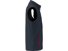 Daiber JN 1128 Pánská 2-vrstvá promo softshellová vesta 02.1128 iron grey/red 7