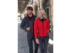 Daiber JN 1130 Pánská 2-vrstvá promo softshellová bunda 02.1130 iron grey/red 7