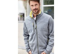 Daiber JN 1148 Pánská 2-vrstvá melanžová softshell bunda 02.1148 dark melange/black 3