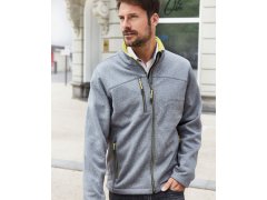 Daiber JN 1148 Pánská 2-vrstvá melanžová softshell bunda 02.1148 dark melange/black 8