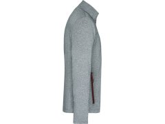 Daiber JN 1148 Pánská 2-vrstvá melanžová softshell bunda 02.1148 dark melange/red 6