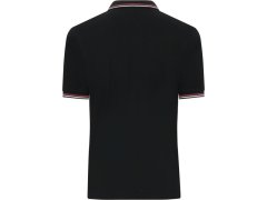 Daiber JN 1306 Pánské těžké piqué polo s&nbsp;proužky 02.1306 black/white/red 1