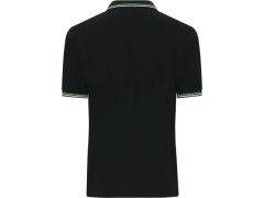 Daiber JN 1306 Pánské těžké piqué polo s proužky 02.1306 black/white/lime green 6