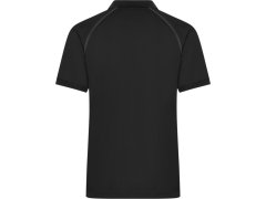 Daiber JN 1308 Pánské piqué polo se zipem 02.1308 black/black 3