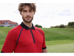 Daiber JN 1308 Pánské piqué polo se zipem 02.1308 black/black 4