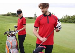 Daiber JN 1308 Pánské piqué polo se zipem 02.1308 black/black 8