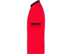 Daiber JN 1308 Pánské piqué polo se zipem 02.1308 light red/black 2