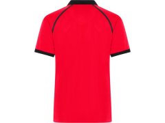 Daiber JN 1308 Pánské piqué polo se zipem 02.1308 light red/black 3