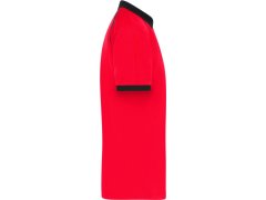 Daiber JN 1308 Pánské piqué polo se zipem 02.1308 light red/black 5