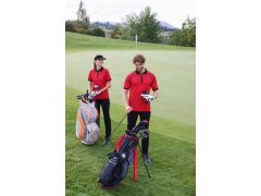Daiber JN 1308 Pánské piqué polo se zipem 02.1308 light red/black 8
