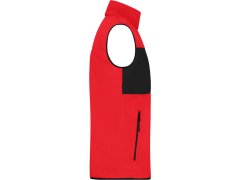 Daiber JN 1310 Pánská fleecová vesta 02.1310 red/black 3