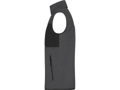 Daiber JN 1310 Pánská fleecová vesta 02.1310 dark melange/black 8