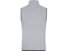 Daiber JN 1310 Pánská fleecová vesta 02.1310 light melange/black 6