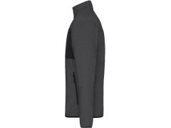 Daiber JN 1312 Pánská fleecová bunda 02.1312 dark melange/black 1