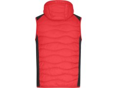 Daiber JN 1328 Pánská strečová fleecová vesta 02.1328 red/black 3