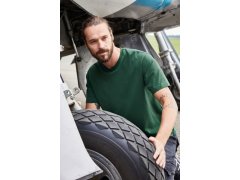 Daiber JN 1802 Pánské pracovní tričko z bio bavlny - Solid 02.1802 grey heather 2