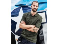Daiber JN 1806 Pánské pracovní elastické bio polo - Solid 02.1806 grey heather 4