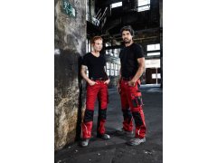 Daiber JN 1808 Pánské pracovní tričko z bio bavlny - Solid 02.1808 red 4